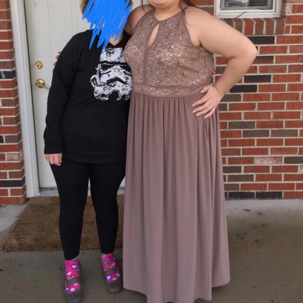 Long Tan Formal/Prom Dress
